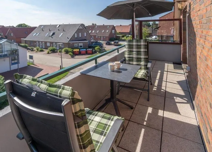 Ferienwohnung-strandbox-naehe-deich-und-hundestrand شقة